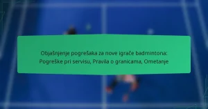 Objašnjenje pogrešaka za nove igrače badmintona: Pogreške pri servisu, Pravila o granicama, Ometanje