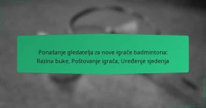 Ponašanje gledatelja za nove igrače badmintona: Razina buke, Poštovanje igrača, Uređenje sjedenja