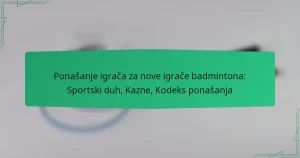 Ponašanje igrača za nove igrače badmintona: Sportski duh, Kazne, Kodeks ponašanja