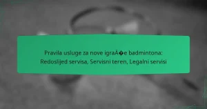 Pravila usluge za nove igrače badmintona: Redoslijed servisa, Servisni teren, Legalni servisi
