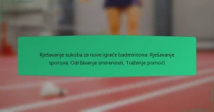 Rješavanje sukoba za nove igrače badmintona: Rješavanje sporova, Održavanje smirenosti, Traženje pomoći