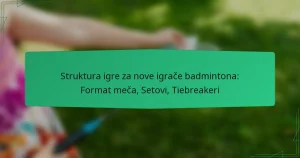 Struktura igre za nove igrače badmintona: Format meča, Setovi, Tiebreakeri